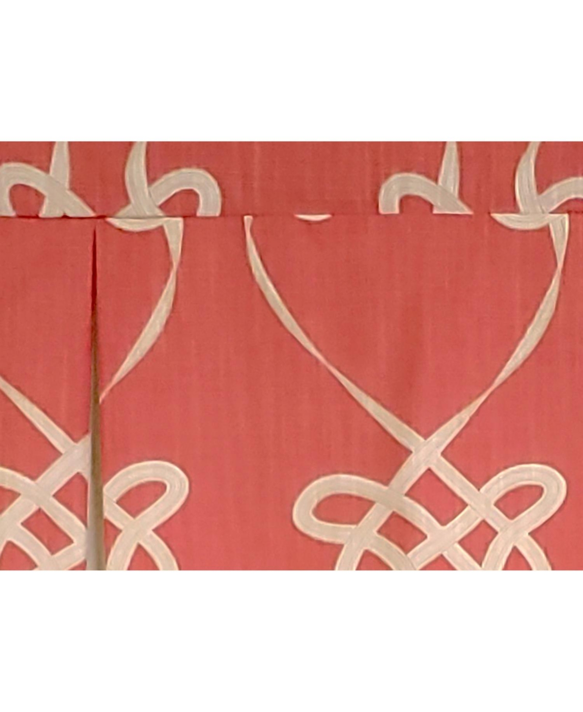 Rlf Home 3" Rod Pocket High Quality Fabric Cordon Mandy Pleated Valance for Windows 50" x 15" Persimon