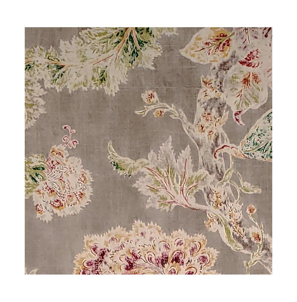 Rlf Home Monte Cristo Regal 3" Rod Pocket Lining Luxurious and Elegant Window Treatment Valance 50" x 17" Gray