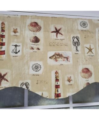 Harbor Provance 3" Rod Pocket Lining Luxurious and Elegant Window Treatment Valance 50" x 15" Beige