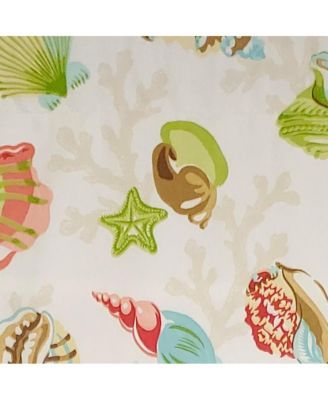 Bay Beach Cornice 3" Rod Pocket Lining Luxurious and Elegant Window Treatment Valance 50" x 17" Multi