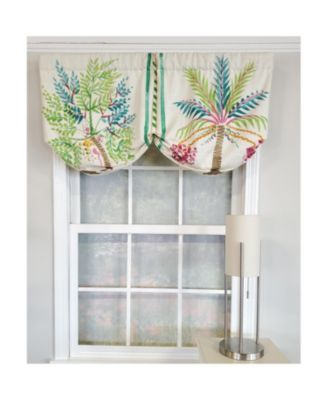 3" Rod Pocket High Quality Fabric Felicity Stationary Balloon Valance for Windows 50" x 23" Multi