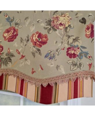 100% Cotton Lymington Glory  Fully lined Windows Rod Pocket Valance 50" x 16"  Green