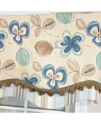 100% Cotton Jolly Glory  Fully lined Windows Rod Pocket Valance 50" x 16"  Cream