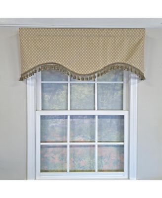 100% Cotton Diamonds Cornice  Fully lined Windows Rod Pocket Valance 50" x 17"  Green