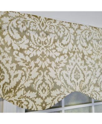 100% Cotton Cambridge Provance  Fully lined Windows Rod Pocket Valance 50" x 15"  Silver