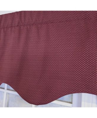 100% Cotton Basket Weave Regal Poly/Cotton lining Rod Pocket Valance 50" x 15" Egg Plant