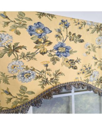 100% Cotton Sunrise Cornice  Fully lined Windows Rod Pocket Valance 50" x 17"  Yellow