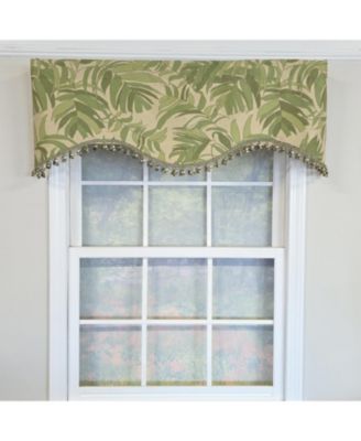 100% Cotton Breeze Cornice Fully lined Windows Rod Pocket Valance 50" x 17" Green