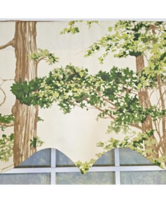 100% Cotton Canopy Regal  Fully lined Windows Rod Pocket Valance 50" x 17"  Ivory