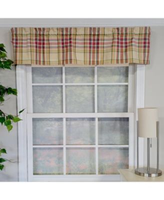 100% Polyester Syon Park Tailored  Unlined Windows Rod Pocket Valance 51" x 12"  Amber