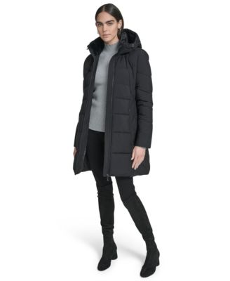 Women's Collar Hooded Puffer Coat