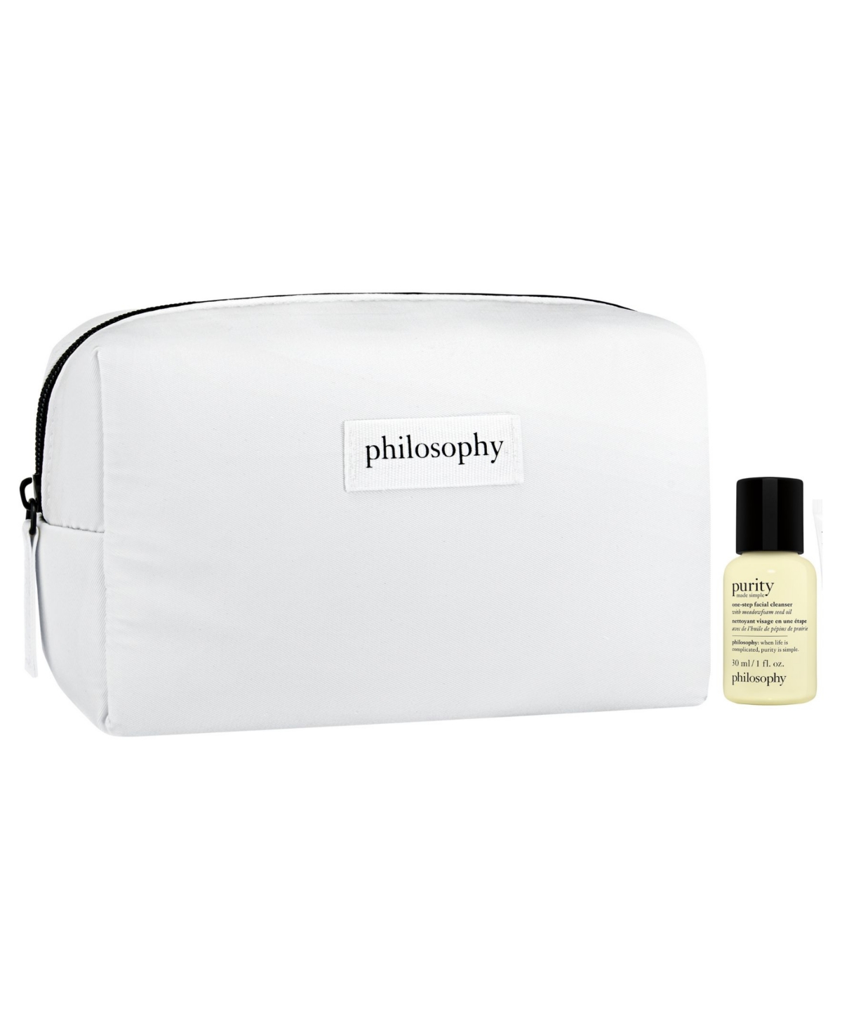 Free Purity Cleanser + Pouch with any $50 philosophy purchase