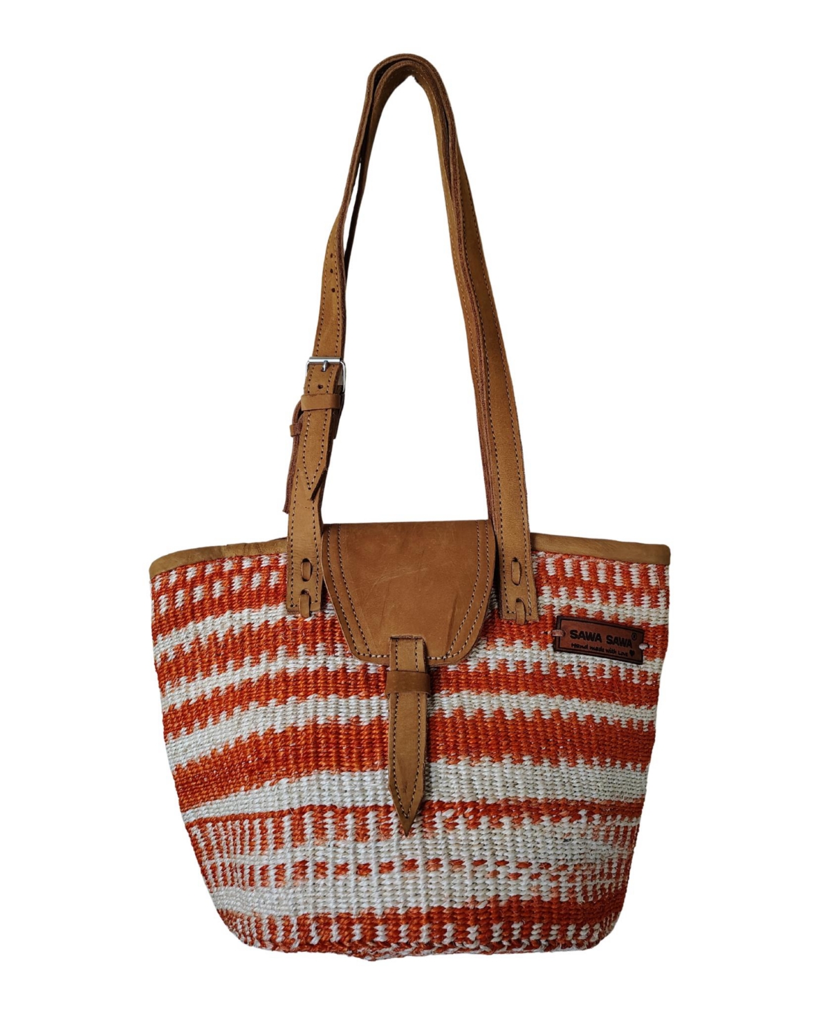 Sawa Sawa Harvest Glow Handmade Sisal Medium Tote Purse