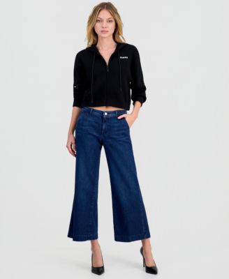 Women's Zoya Cropped Wide-Leg Jeans