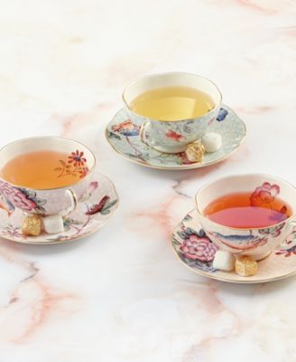 Peach Cuckoo Teacup and Saucer