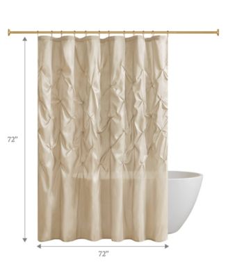 Laurel Tufted Semi-Sheer Shower Curtain, 72" x 72"