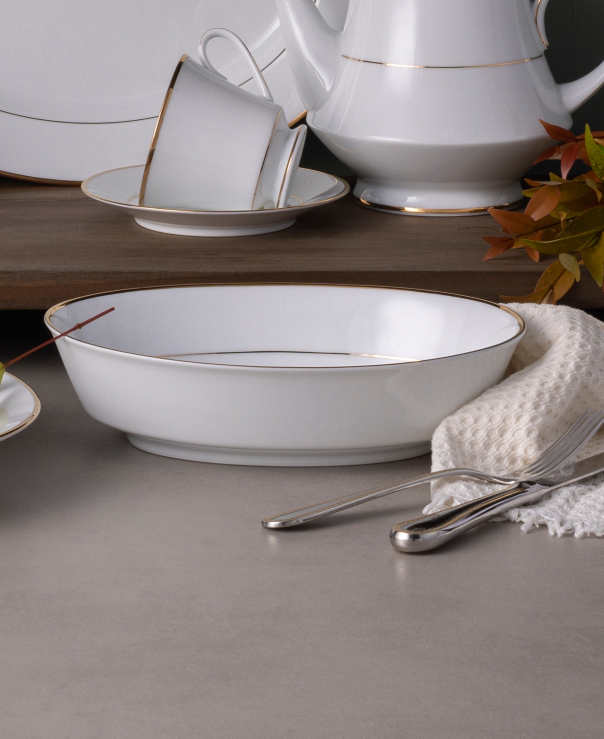 Noritake Heritage Oval Vegetable Bowl In White