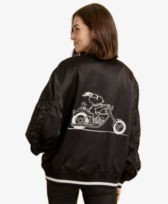 Women's Zipper Front Bomber Jacket