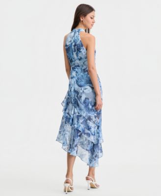 Women's Kea Asymmetrical-Hem Ruffled Dress