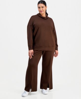 Plus Size Cowlneck Dolman-Sleeve Sweatshirt, Macy's Exclusive