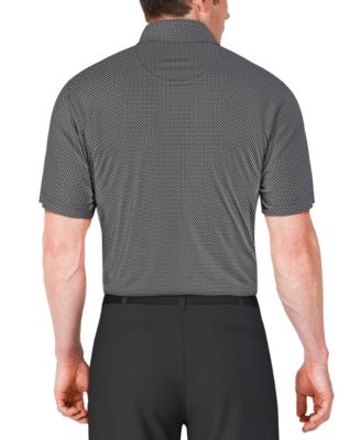 Men's Short Sleeve Micro Geo Print Polo Shirt