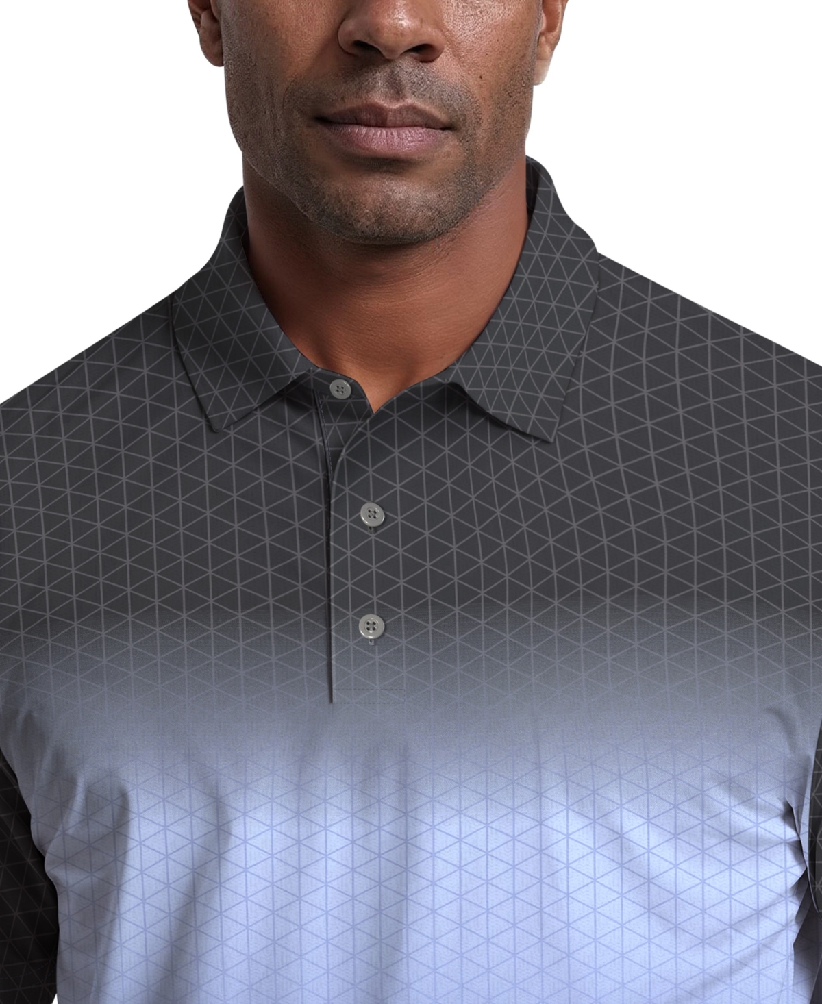 Pga Tour Men's Short-Sleeve Architecture Ombre Roadmap Polo Shirt