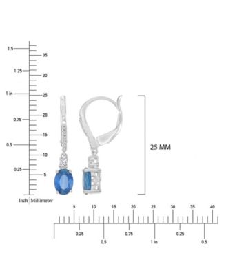 Sapphire (2 ct. t.w.) & Diamond Dangling Earrings