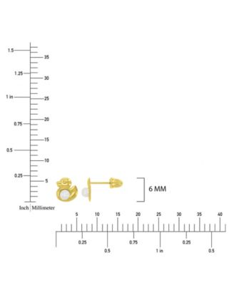 Imitation Pearl Duck Stud Earrings