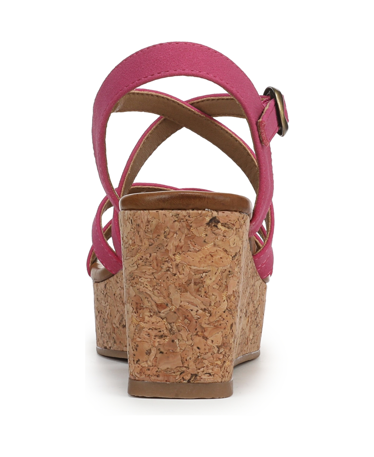 Blowfish Malibu Women's Aurora Open Square Toe Strappy Wedge Sandals In Pink