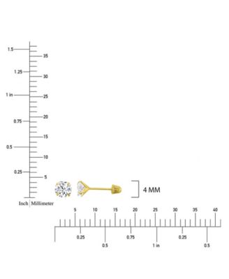 2-Pc. 14K Yellow Gold Solitaire Ball And Hoop Earrings Set