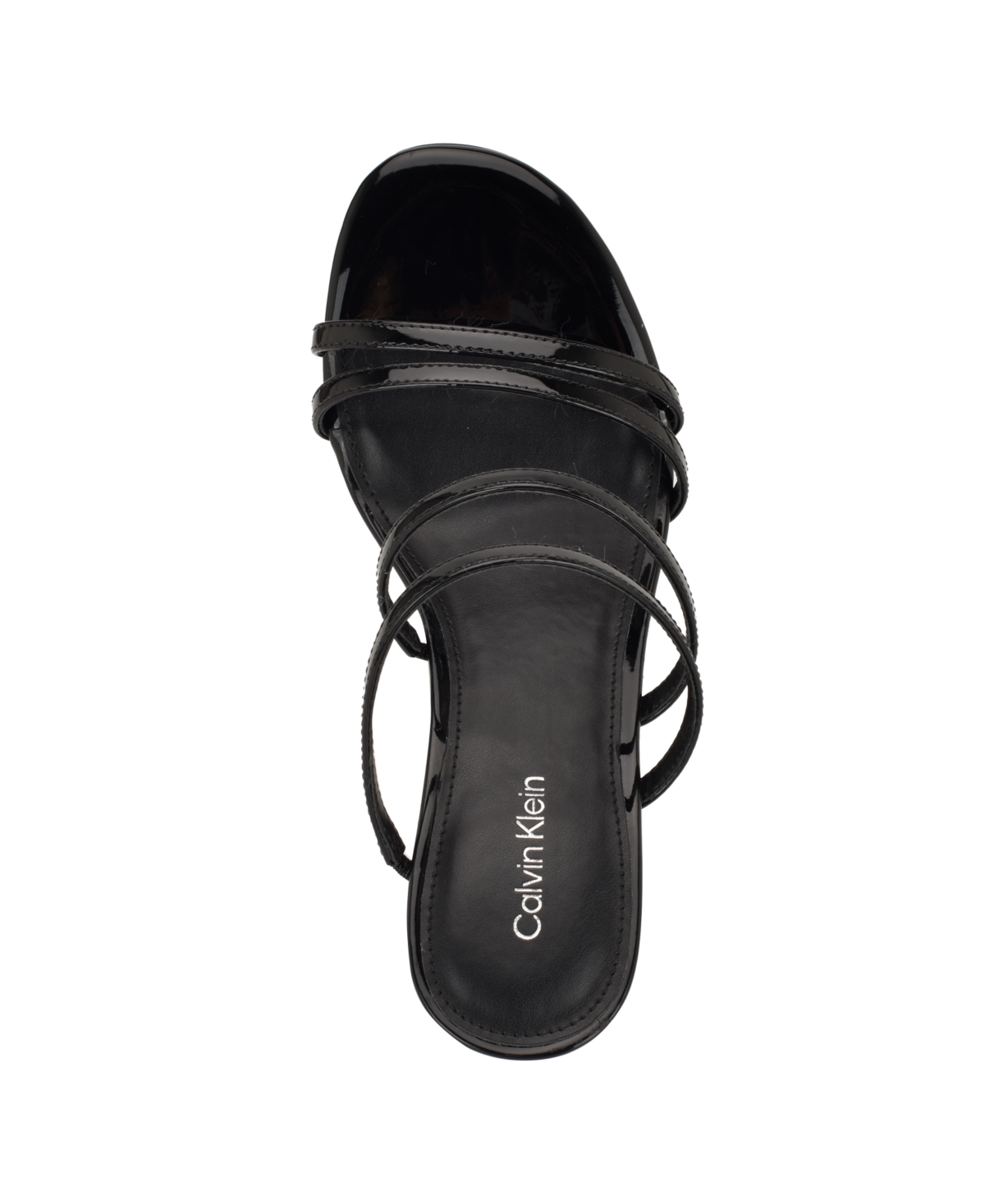 Calvin Klein Women's Jayla Strappy Tapered Heel Sandals In Black