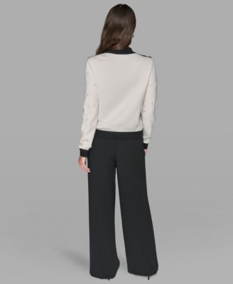 Women's Mock Neck Long Sleeve Sweater