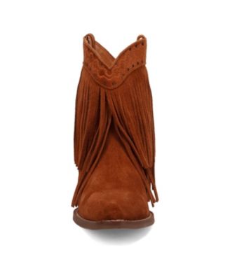 Women's Tapadero Suede Bootie