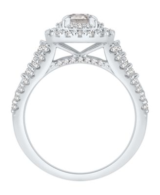 Diamond Double Halo Engagement Ring (1-1/4 ct. t.w.) in 14k White Gold