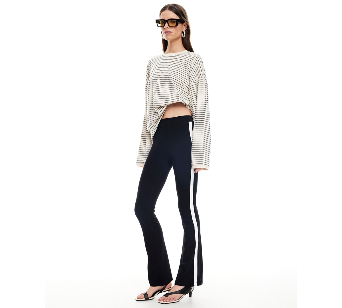 Lioness Cheri Stripe Long Sleeve Top In Multi