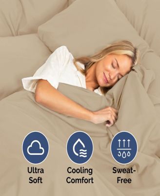 18"-24" Extra Deep Pocket Cotton 4-Pc. Sheet Set, King