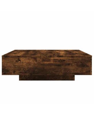Coffee Table Smoked oak Engineered wood 39.4 x 39.4 in