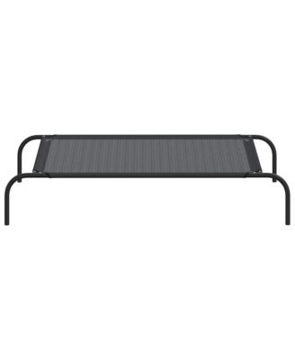 Dog Bed Black 30% Polyester, 70% PVC, Powder-Coated Steel Large