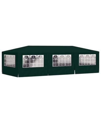 Professional Party Tent with Side Walls 13.1'x29.5' Green 0.3 oz/ft²