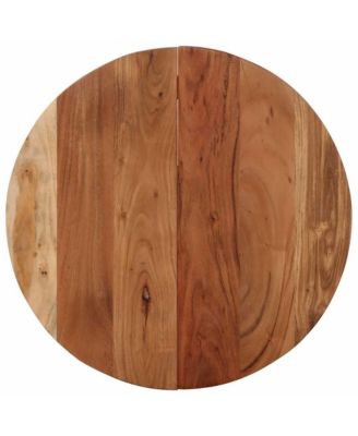 Bistro Table Natural Wood Solid Acacia wood, Cast iron Small