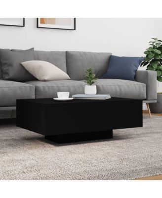 Coffee Table Black Engineered wood Low Coffee Table Coffee Table