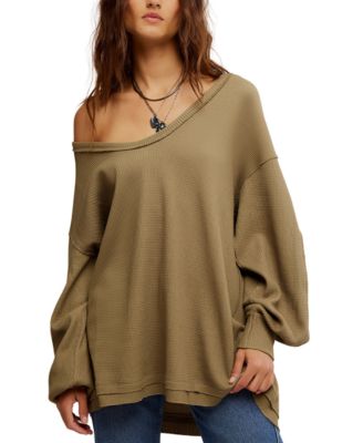 Free People - Women's Coast 2 Coast Waffle-Knit Top