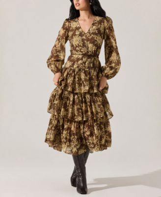 ASTR the Label - Women's Franchesca Ruffle Tiered Maxi Dress