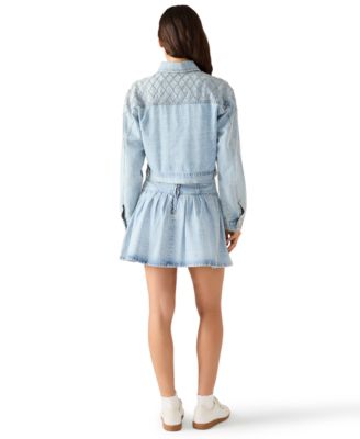 Women's Diamonde Long-Sleeve Collared Jacket