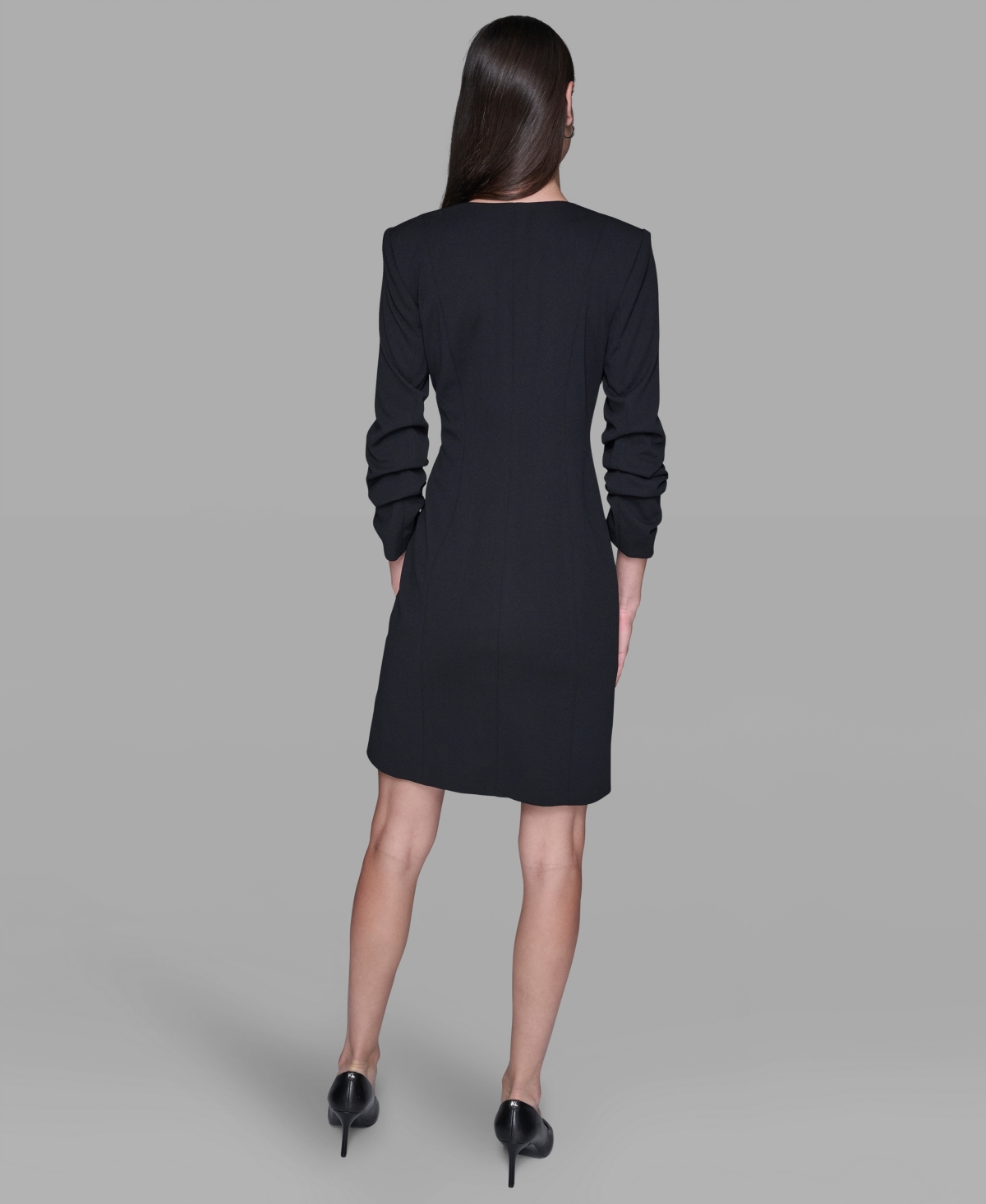 Karl Lagerfeld Women's Double-breasted Blazer Dress In Black