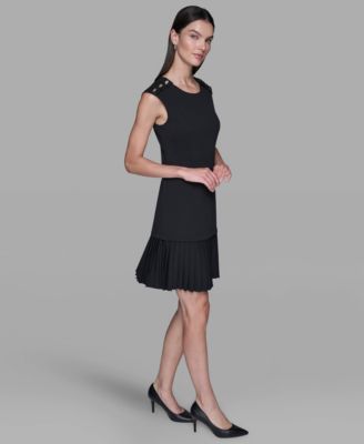 Women's Scuba Crepe A-Line Dress