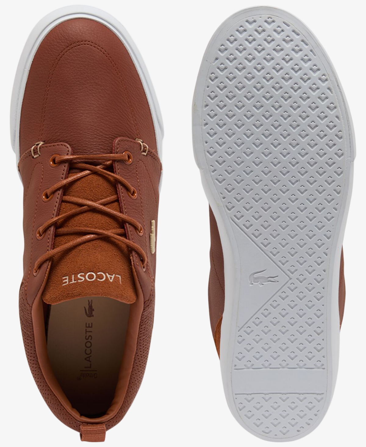 Lacoste Men's Round Toe Lace-Up Sneakers