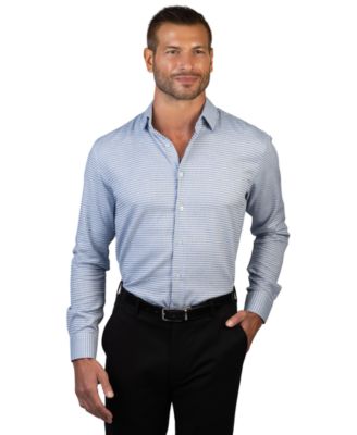 Vince Camuto - Men's Diagonal Grid Slim-Fit Dress Shirt