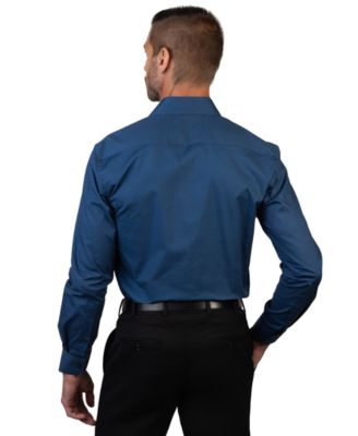 Men's Solid Slim-Fit Dress Shirt