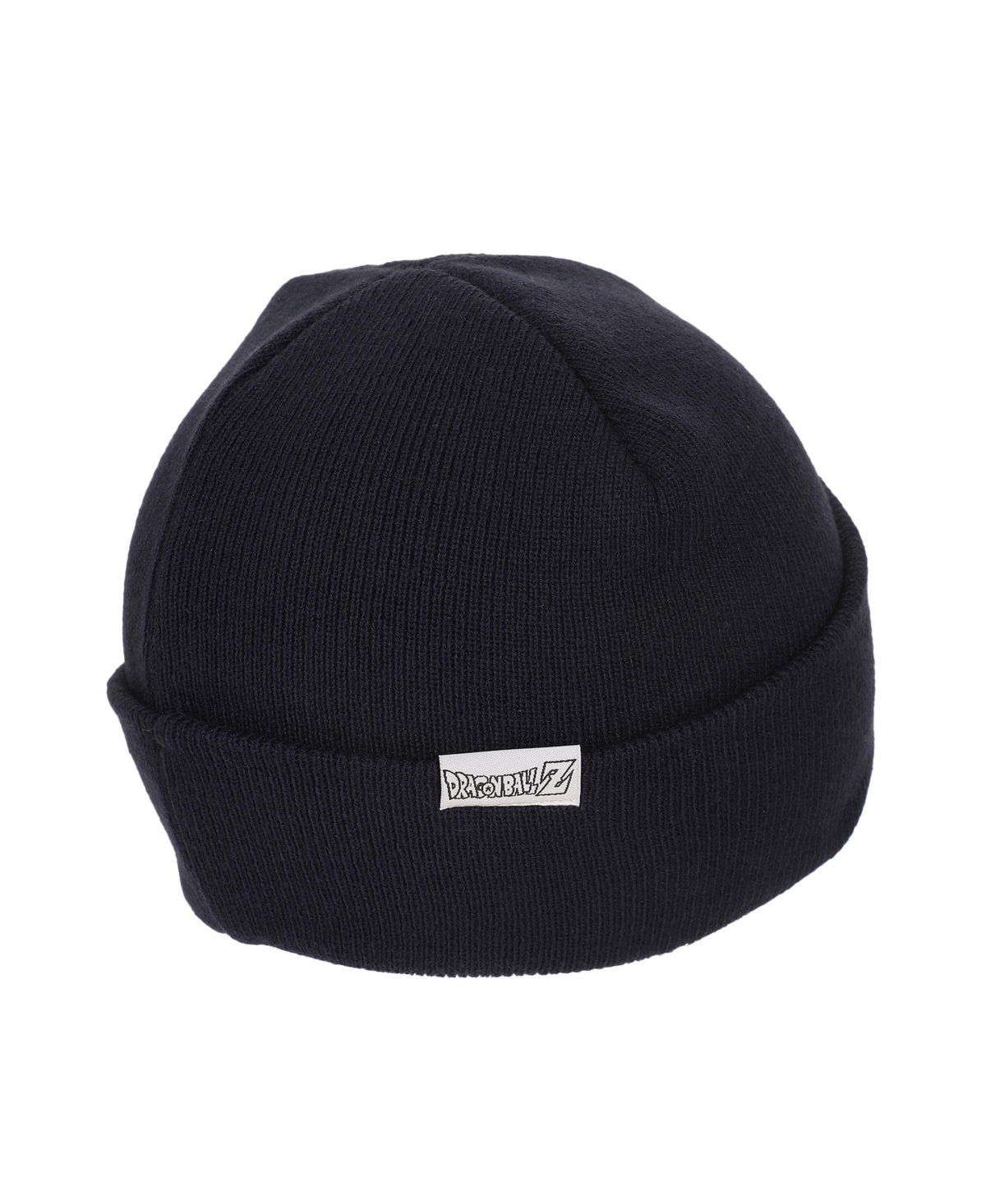 Dragon Ball Z Men's Goku Symbol Embroidery On Acrylic Knit Standard Cuff Beanie